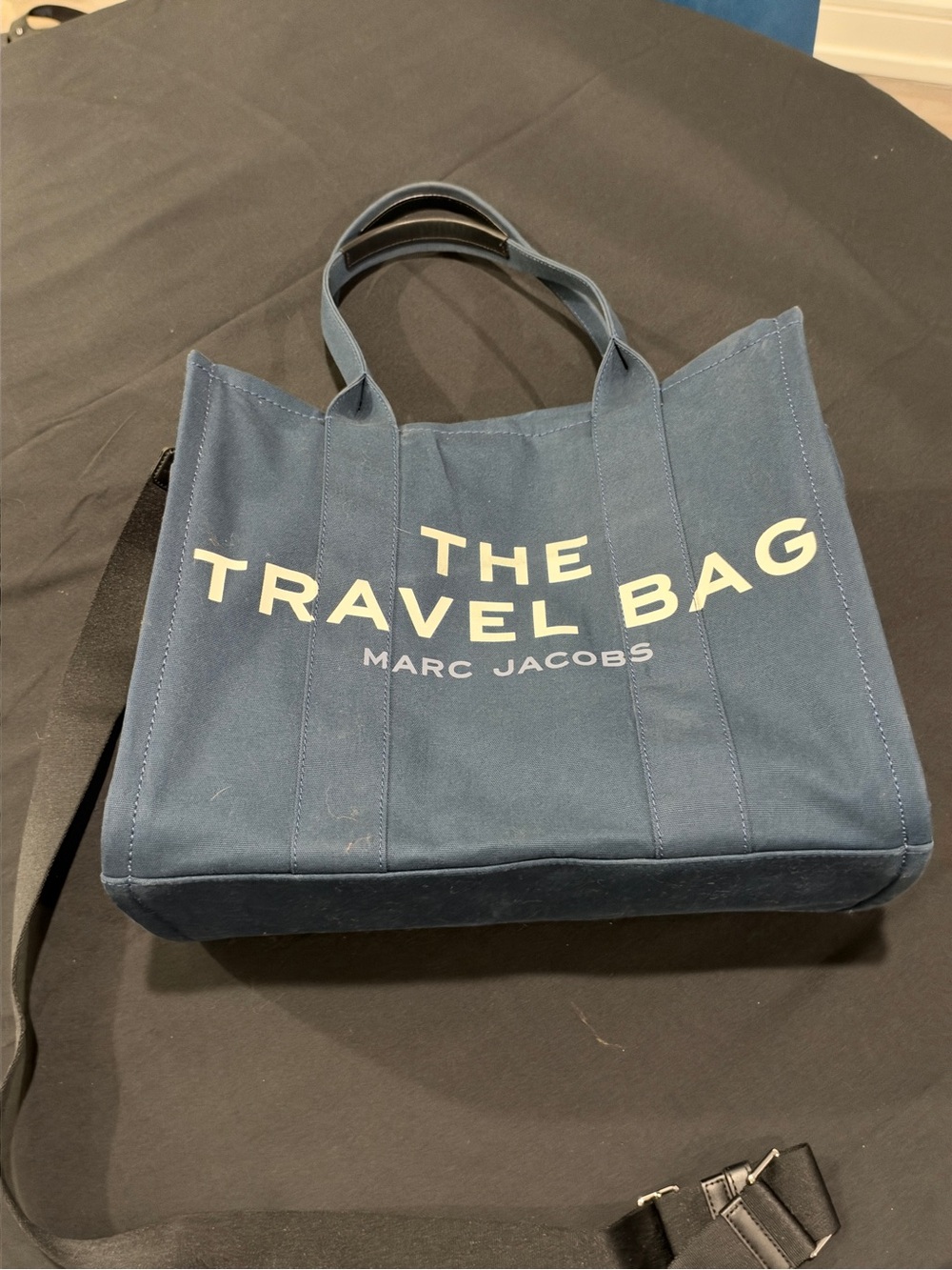 Marc Jacobs Navy Canvas 'The Travel Bag' Tote